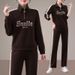 "Trendy Women's Tracksuit Set – Slim-Fit Hoodie & Joggers (Black/Red/Brown/Beige)"_ecoleips.com