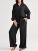 Women's Loose Casual Fashion Set Top And Wide Leg Pants Two Piece Autumn Winter New Arrivals_ecoleips.com
