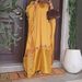 Robe Fashion Contrast Color Loose Maxi Dress Women Spring V Neck Hollow A-Line Long Dress Summer Short Sleeve Satin Boho Dresses_ecoleips.com