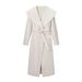 Elegant Women's Wool Coat With Belt, Notched Lapel & Long Sleeves – Classic Fall & Winter Trench Coat For Stylish Outfits_ecoleips.com