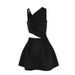 AD452 Cross-border French-style Elegant And Sexy With Metal Buckle, Asymmetrical Shoulder, Slimming, New Summer Dress_ecoleips.com