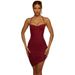 Cross-border 2026 Spring Women's Nightclub Style Design Mesh Fishbone Halter Dress Sexy Hot Girl_ecoleips.com