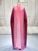 Women's Clothing Gradient Trench Coat High-End Pleated Dubai Robe Arabian Abaya Plus Size Outwear_ecoleips.com