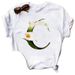 New Clothing, New European And American Fashion Floral Short-sleeve Women's T-shirt_ecoleips.com