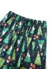 Christmas Pajama Pants Funny Green Christmas Tree Fuzzy Pj Pants Sleep Pajamas Bottoms Baggy Wide Leg Pjs Long Pants For Women_ecoleips.com