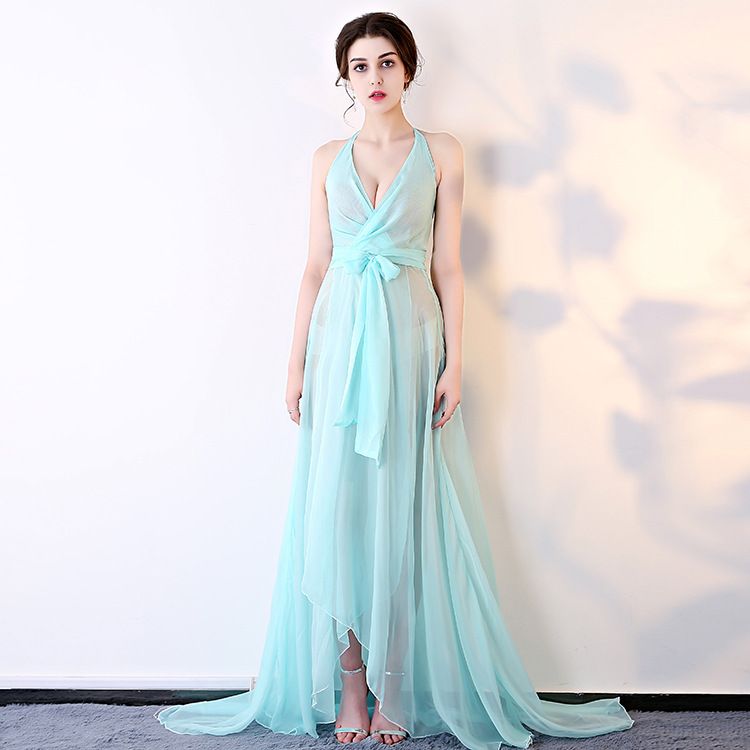 Women's Clothing Sexy See Through Dress Nightclub Chiffon Long Skirt Club Sauna Technician Work Clothes_ecoleips.com