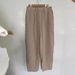Suitable For All Seasons Women's Loose Cotton Linen Casual Home Harem Long Pants_ecoleips.com