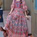 Bohemian Ethnic Style Travel Photography Flared Embroidered Long Dress For Women Wholesale_ecoleips.com