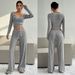 popular Women's Clothing Sexy Short Crop Top Striped Wide-leg Pants Casual Two-piece Fashion Set For Women_ecoleips.com