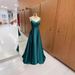 Women's Clothing New Dark Green Sling V Neck Simple Wedding Party Dress Sling Banquet Catwalk Fashion Dress_ecoleips.com