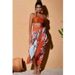 Bohemian Style Holiday New Suit Swimsuit Women Gem Jewelry Bikini Wrap Skirt Three Piece Suit European And American_ecoleips.com