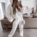 Women's Clothing popular autumn and winter women's sports and leisure hooded sweatshirt set two piece set_ecoleips.com