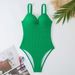 Women's Clothing One Piece Swimsuit Fashion Sexy Swimsuit Female Small Trough Solid Color Hard Bag Swimsuit_ecoleips.com