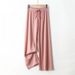 Pantalones De Mujer New Ice Silk Pajamas Pant For Women Nightwear Spring Summer Wide Leg Pants Casual Sleepwear Home Trousers_ecoleips.com