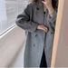 Premium Alpaca Wool Blend Coat - Oversized Double-Faced Trench Coat With Notch Lapel (8 Colors, XS-M)_ecoleips.com