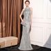 Women's Clothing Evening Dress Elegant And Light Luxury Goddess Style High End Noble Lady Banquet Evening Long Slim Fishtail Dress_ecoleips.com