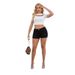 K Denim Shorts For Women, High Waisted, Tight Fitting, Fashionable, High Stretch Shorts, Jeans For Women_ecoleips.com