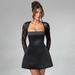 Women's Lace Dress High End Slim Fit A Line Skirt Sexy Pure Desire Spring Summer New_ecoleips.com