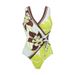 Elegant Long-Sleeve Rash Guard Swimsuit – UPF 50+ Sun Protection One-Piece With Slimming Digital Print_ecoleips.com