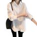 White Shirt Women's 2026 New Korean Version Of The Design Sense Niche Foreign Style Top Wear Versatile Casual Shirt_ecoleips.com