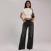 Women's Retro Low-Waisted Wide Leg Jeans Sexy Straight Leg Denim Blue Basic Versatile Washed Jeans For Casual Wear_ecoleips.com