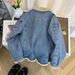 Retro Style Faux Shearling Denim Jacket - Winter Fleece-Lined Thick Denim Jackets & Coats Warm Coat For Women (Blue) Denim_ecoleips.com