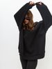 Autumn Winter New European And American Style Simple, Elegant, Fashionable, Solid Color, Loose, Versatile, Fleece-lined,_ecoleips.com