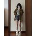 2025s Trendy Vintage Denim Shor For Women Summer New American Style High Waist Stretch Slimming Wide Leg Ultra Short Hot_ecoleips.com