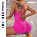 Women's High-Intensity Workout Bodysuit - Seamless Yoga Jumpsuit With Built-In Bra, Naked Sensation For Gym & Summer Activities_ecoleips.com