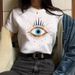 Women’s Clothing Spot Ladies Summer T Shirt Printing Fashion Casual Cute Short Sleeve Women's Eye Print Short Sleeve T Shirt_ecoleips.com