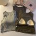 Sleeveless Round-neck Camisole Fixed Cups For Women, Featuring A Stylish Design With Patchwork Details, Built-in Chest_ecoleips.com