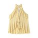 Aria Basics Aria Basics Cross-border ZA European And American Style Women's Clothing INS Trendy Layered Decorative Halter Neck Top_ecoleips.com