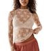 2025 Sheer Lace Top Mesh Multi-color Base Shirt Sexy Hot Girl Trendy T-shirt_ecoleips.com