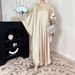 Women's Clothing Muslim Clothing Abaya Cape Tassel Dress Shawl Outer Skirt Suit_ecoleips.com