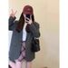 Women's Casual 2025 Spring New Style, Gray, Elegant And Sophisticated, High-end, Trendy Blazer Popular This Year_ecoleips.com