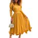 Women's Clothing women's autumn puff sleeve top pleated skirt two piece suit_ecoleips.com