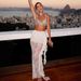 Solid Color Lace Sheer Ruffle V-Neck Flared Sleeve Blouse High Waist Straight Long Skirt Sexy Fashion Set For Women_ecoleips.com
