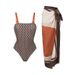 Women's Clothing Fashionable Printed High End Double Sided Swimsuit Suit Sexy Popular Swimsuit_ecoleips.com