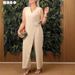 Women's Clothing Solid Color Women's Casual V Neck Strap Jumpsuit Dress_ecoleips.com