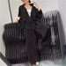 Women's Leopard Print Lounge Set Long Sleeve Notch Collar Top Drawstring Waist Pants Casual Outfit for Fall Winter_ecoleips.com