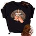 New Clothing, White Printed Colorful Lips Women's Plus Size T-shirt For Summer_ecoleips.com