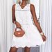 Women's Lace Trim Sleeveless Dress – Boho Chic Summer Dress With Flowy Silhouette (Breathable Cotton, V-Neck)_ecoleips.com