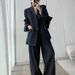 Collarless For Women 2026 Spring And Autumn New Fashion Casual Versatile Solid Color Simple Blazer Style_ecoleips.com