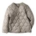 Women's Lightweight Quilted Down Vest Jacket - White Duck Feather Filling, Slim Fit, V-Neck, Casual Outerwear For Autumn & Winter_ecoleips.com