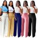 High-Waisted Wide-Leg Straight Casual Trousers For Women American Style Optimized Version_ecoleips.com