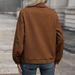 Women's Clothing lapel cardigan autumn new retro Maillard jacket coat_ecoleips.com