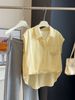 Korean Style Women's Faux Shirt Short Sleeved Two Piece Top Summer 2026 Fashionable Elegant Age Reducing Super Popular_ecoleips.com