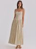 Mozision Summer Women Floral Print Sexy Maxi Dress Women Elegant Square Neck Spaghetti Strap Sleeveless Backless Club Long Dress_ecoleips.com