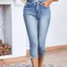 K Women's Jeans With Elastic Waistband And Elastic Drawstring_ecoleips.com