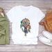 Euroean And American Cross-border Foreign Trade Women's Clothing, Dreamcatcher Rint Round-neck Short-sleeve T-shirt_ecoleips.com